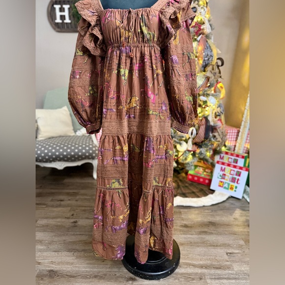 Farm Rio • Dotted Horse Maxi Dress - Picture 7 of 16